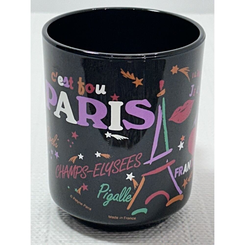Arcoroc France Polyne Paris Eiffel Tower Souvenir Coffee Decorative Cup Mug